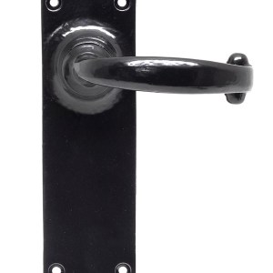 FROM THE ANVIL® Black Cottage Lever Latch Set
