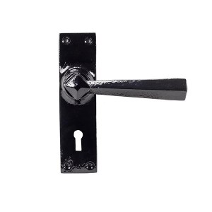 FROM THE ANVIL® Black Straight Lever Lock Set