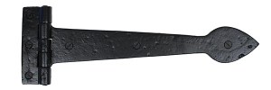 FROM THE ANVILĀ® Black Smooth 12" Cast T Hinge (pair)