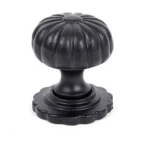 FROM THE ANVILĀ® Black Flower Cabinet Knob - Small