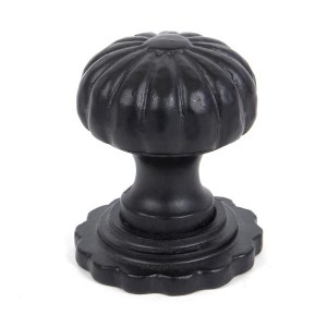 FROM THE ANVILĀ® Black Flower Cabinet Knob - Large