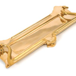 FROM THE ANVILĀ® Polished Brass Postal Letter Plate
