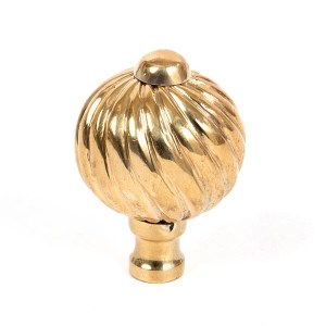FROM THE ANVILĀ® Polished Brass Spiral Cabinet Knob - Small