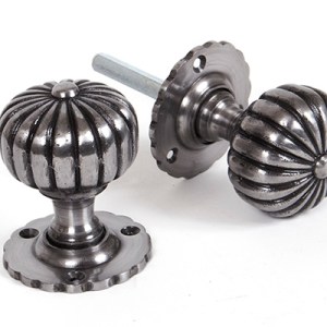 FROM THE ANVILĀ® Natural Smooth Flower Mortice Knob Set
