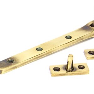 FROM THE ANVILĀ® Aged Brass 8" Monkeytail Stay