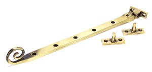 FROM THE ANVILĀ® Aged Brass 12" Monkeytail Stay