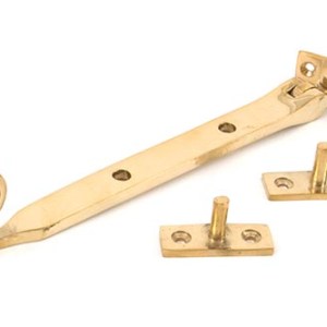 FROM THE ANVILĀ® Polished Brass 8" Monkeytail Stay