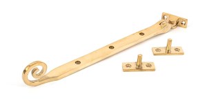 FROM THE ANVILĀ® Polished Brass 10" Monkeytail Stay