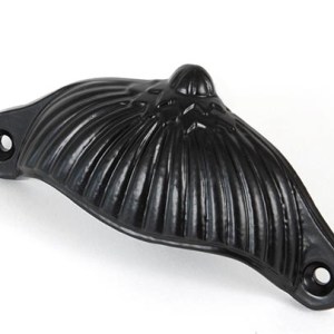 FROM THE ANVILĀ® Black 4" Flower Drawer Pull