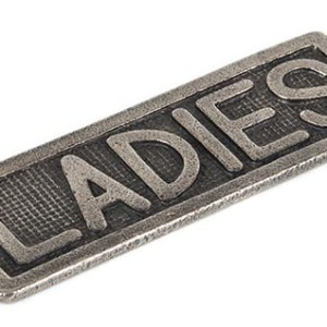FROM THE ANVIL® Antique Pewter Ladies Sign