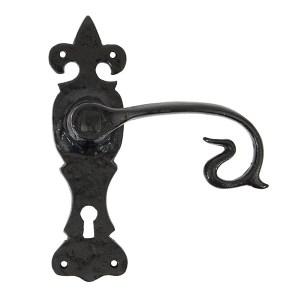 FROM THE ANVIL® Black Curly Lever Lock Set