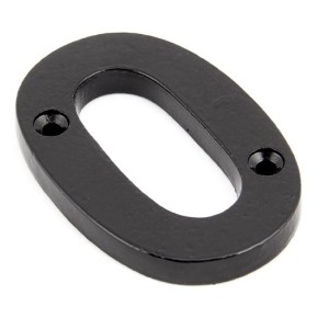 FROM THE ANVIL® Black Numeral 0