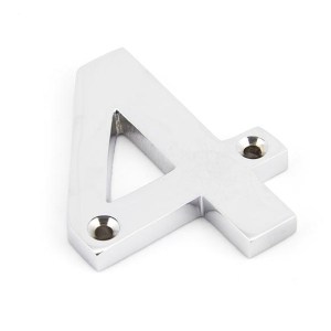 FROM THE ANVIL® Polished Chrome Numeral 4