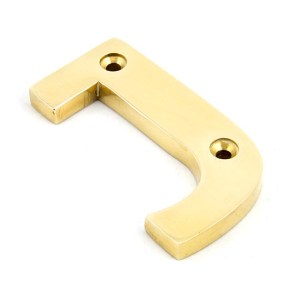 FROM THE ANVIL® Polished Brass Letter J