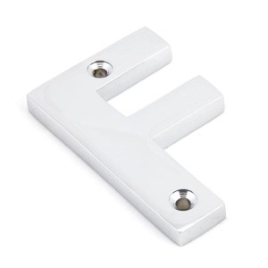 FROM THE ANVIL® Polished Chrome Letter F