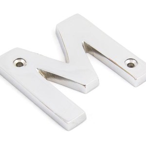 FROM THE ANVIL® Polished Chrome Letter M