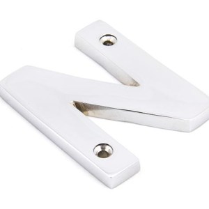 FROM THE ANVIL® Polished Chrome Letter N