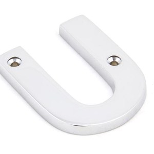 FROM THE ANVIL® Polished Chrome Letter U