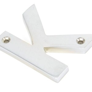 FROM THE ANVIL® Satin Chrome Letter K