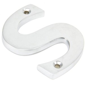 FROM THE ANVIL® Satin Chrome Letter S