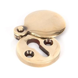 FROM THE ANVILĀ® Aged Brass 30mm Round Escutcheon