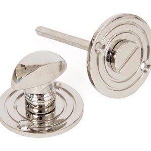 FROM THE ANVILĀ® Polished Nickel Round Bathroom Thumbturn