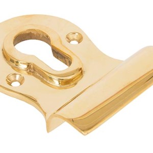 FROM THE ANVILĀ® Polished Brass Euro Door Pull