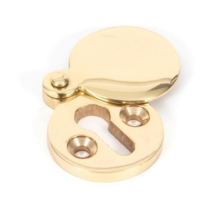 FROM THE ANVILĀ® Polished Brass 30mm Round Escutcheon