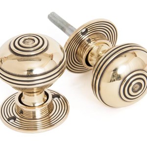 FROM THE ANVIL® Aged Brass 50mm Prestbury Mortice/Rim Knob Set