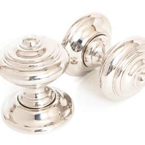 FROM THE ANVILĀ® Polished Nickel Elmore Concealed Mortice Knob Set