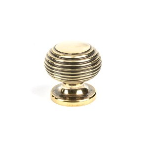 FROM THE ANVILĀ® Aged Brass Beehive Cabinet Knob 30mm