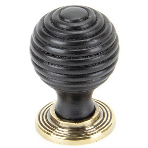 FROM THE ANVILĀ® Ebony and AB Beehive Cabinet Knob 35mm