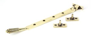 FROM THE ANVILĀ® Aged Brass 10" Reeded Stay