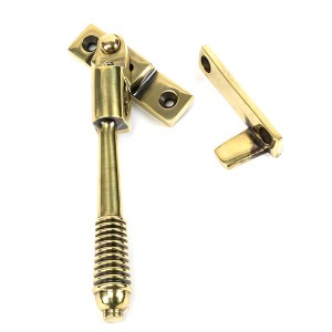 FROM THE ANVILĀ® Aged Brass Night-Vent Locking Reeded Fastener