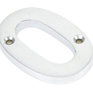 FROM THE ANVIL® Satin Chrome Numeral 0
