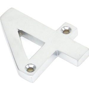 FROM THE ANVIL® Satin Chrome Numeral 4
