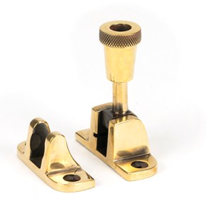 FROM THE ANVILĀ® Aged Brass Brompton Brighton Fastener (Radiused)