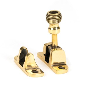 FROM THE ANVILĀ® Aged Brass Beehive Brighton Fastener (Radiused)