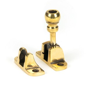 FROM THE ANVILĀ® Aged Brass Mushroom Brighton Fastener (Radiused)