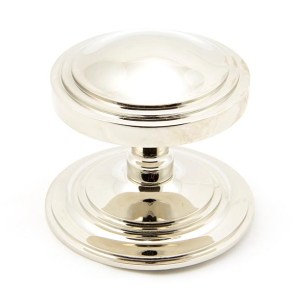 FROM THE ANVIL® Polished Nickel Art Deco Centre Door Knob