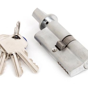 FROM THE ANVIL® Satin Chrome 35/35 Euro Cylinder/Thumbturn