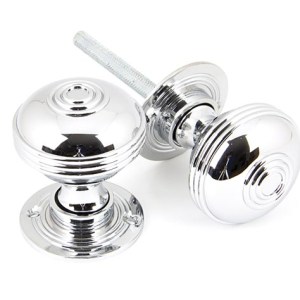FROM THE ANVILĀ® Polished Chrome 50mm Prestbury Mortice/Rim Knob Set