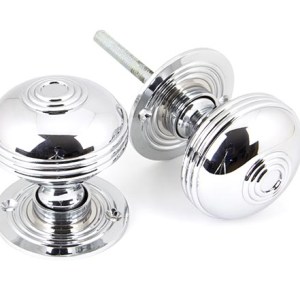 FROM THE ANVILĀ® Polished Chrome 63mm Prestbury Mortice/Rim Knob Set
