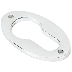 FROM THE ANVIL® Polished Chrome Oval Euro Escutcheon