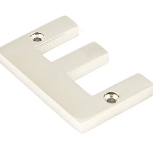 FROM THE ANVIL® Polished Nickel Letter E
