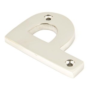 FROM THE ANVIL® Polished Nickel Letter P