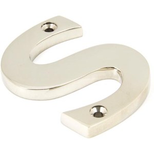 FROM THE ANVIL® Polished Nickel Letter S