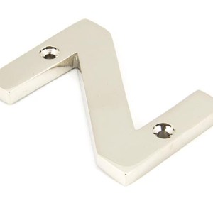 FROM THE ANVIL® Polished Nickel Letter Z