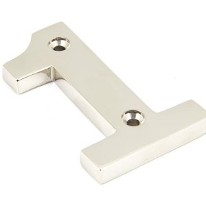 FROM THE ANVIL® Polished Nickel Numeral 1