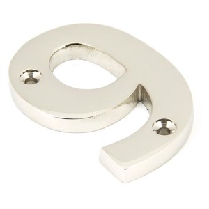 FROM THE ANVIL® Polished Nickel Numeral 9